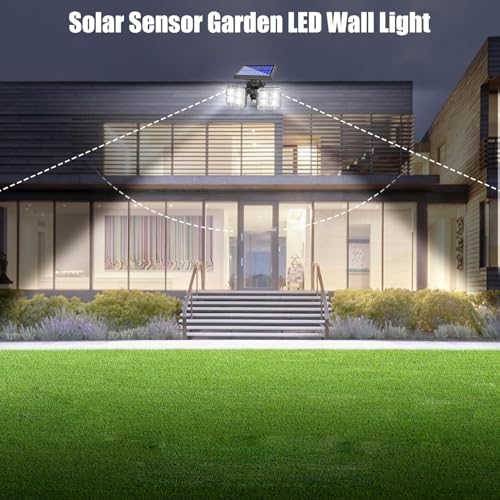 Luces solares exteriores con sensor anti intrusos para entradas oscuras 3