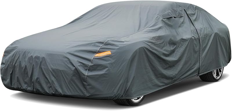 GUNHYI 16 Layers Car Cover for Coupe Sports Sedan Waterproof All Weather | Heavy Duty Outdoor Car Cover Universal Fit Audi TT, BMW Z4, Subaru BRZ, Toyota 86/GR86/Celica/Supra, Mazda RX-7/RX-8 etc.