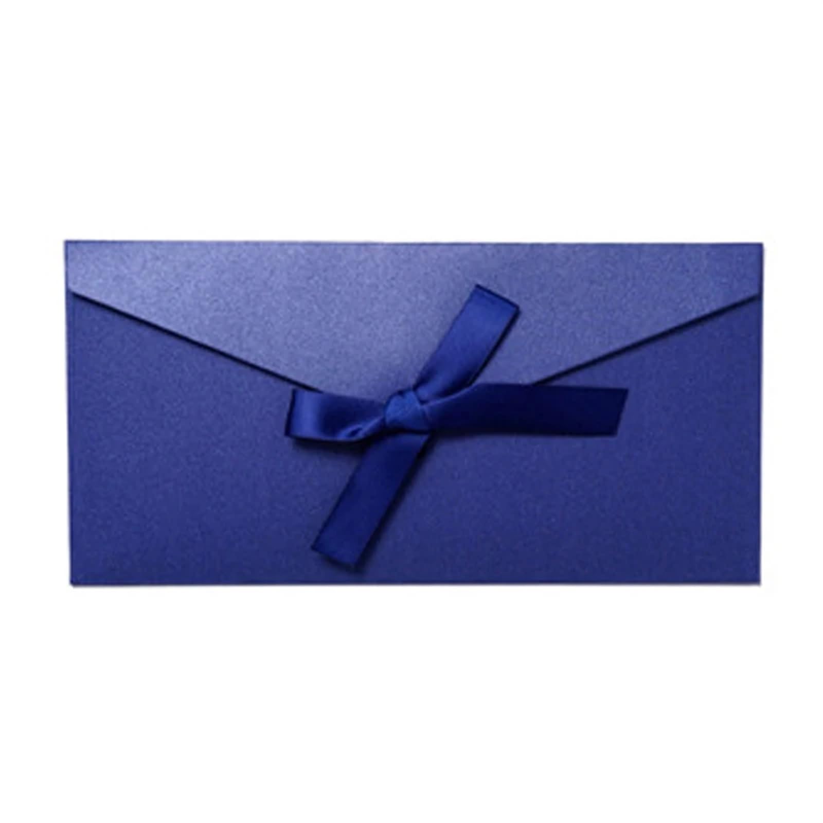 Koperty na zaproszenia, Wedding Invitation Cards Envelopes Iridescent Paper Multicolor Multiple Sizes 10 Pcs(Long-blue)