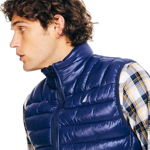 Image of Nautica Men's Lightweight Puffer Vest - Wind & Water-Resistant