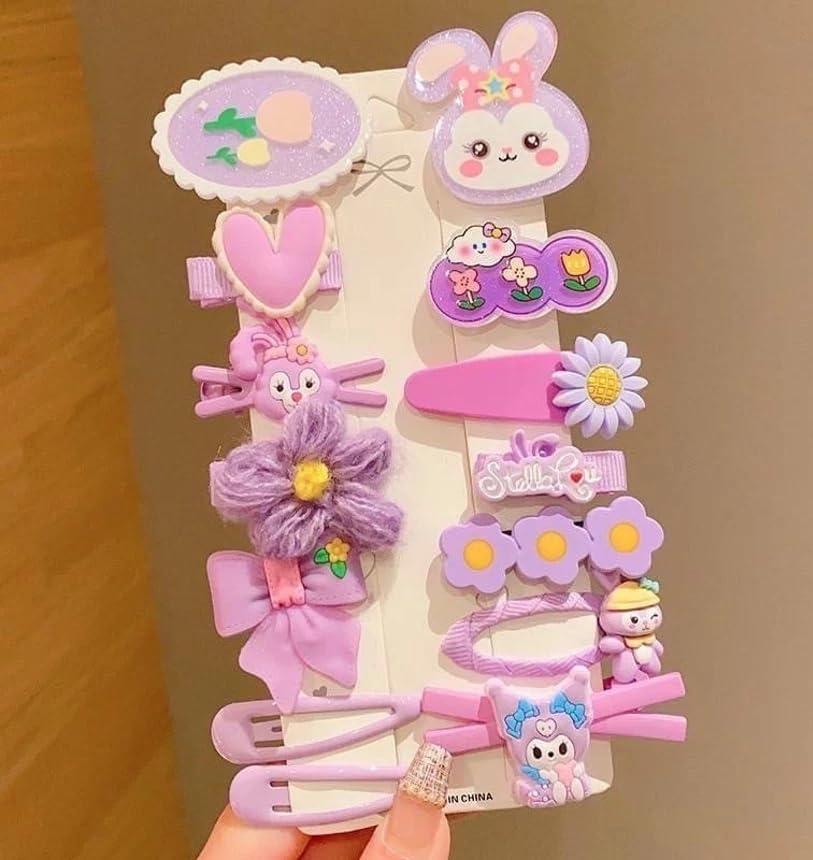 14Pcs Multi Unicorn Cute Teddy Hair Clips Set Baby Hairpin For Kids Girls Toddler Hair Accessories Hair Clip (Multi Colour) (Purple) (B0CYC37VZ8) Amazon Price History, Amazon Price Tracker