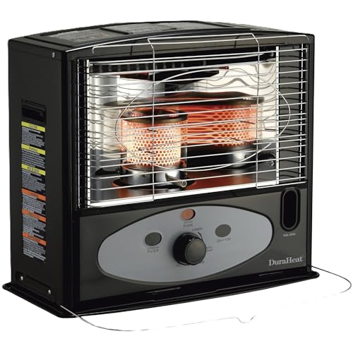 Dura Heat Radiant Kerosene Heater with Glass Burner, 10,000 BTUs,