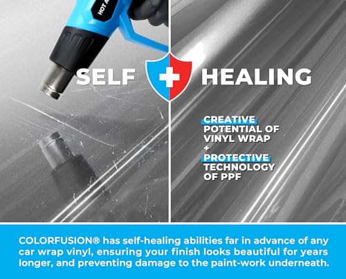 Image of ColorFusion PPF by VViViD, Gloss GT Silver Dry Apply PPF Vinyl Car Wrap Roll 1ft x 5ft
