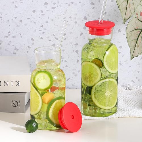 Save 29% on 17 oz Glass Cups with Lid and Straw (2 Pack) - Image 6