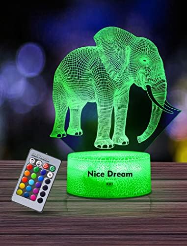 Nice Dream Eagle Night Light for Kids, 3D Illusion Night Lamp, 16 Colors Changing with Remote Control, Room Decor, Gifts for Children Boys Girls