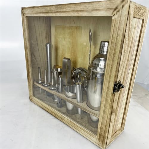 Set de coctelera de acero inoxidable con 17 piezas miniatura 3