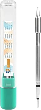Universal C245 Series Soldering Iron Tips, Replacement Solder Tips, Solder Iron Head,Electric Soldering Iron Tips Welding Tool Compatible with T245 Series Handle Soldering Station C245-D22