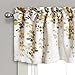 Lush Decor Weeping Flower Light Filtering Valance, 52