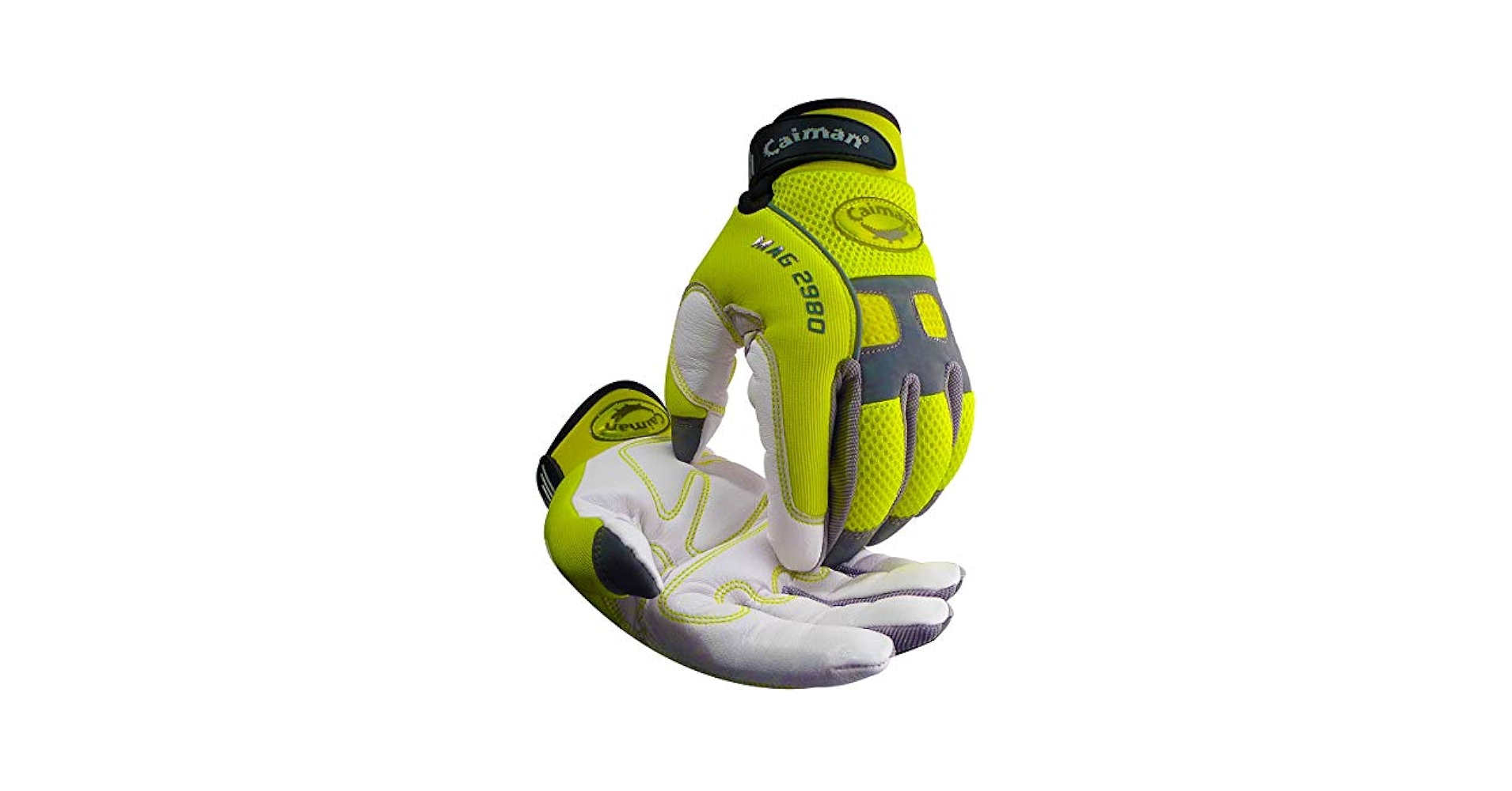 Caiman MAG, Hi-Vis Goat Grain Leather Multi-Activity Gloves