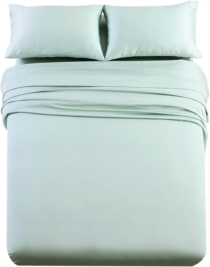 Royal Tradition Solid 1000-Thread-Count, 100-Percent Long Staple Cotton 4PC King Bed Sheets Set, Grey