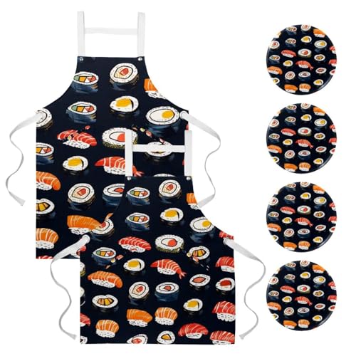 Tablier de cuisine et service avec 4 broches pour protection optimale en restauration