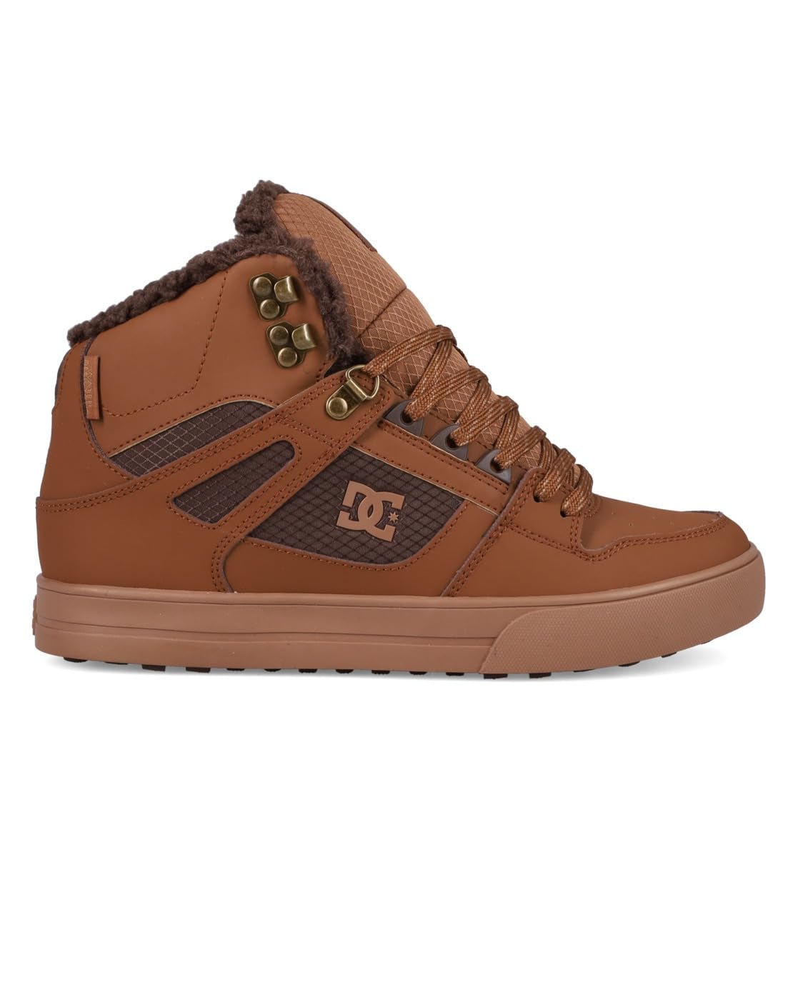 DC Shoes Pure High-Top WC Wnt - High-Top Winterised Shoes for Men - High-Top-Winterschuhe - Männer - 40.5 - Braun