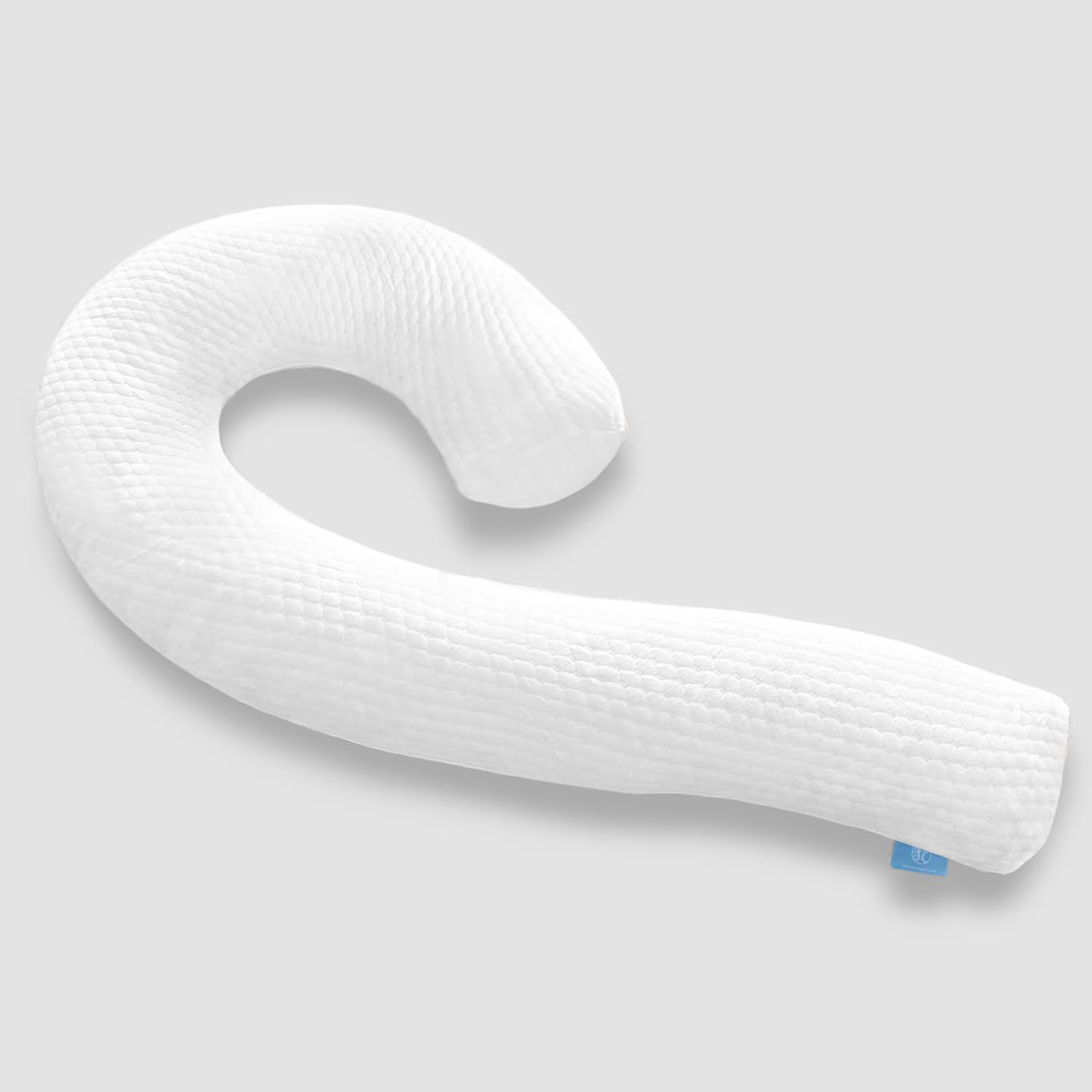 SCHNAUZER HOME Body Pillow for Adults - Soft Long Bed Pillows Insert for Sleeping - Shredded Memory Foam and Removable Washable Cover - Swan Shaped Side Sleeper Pregnancy Pillow 49 Inch (White)