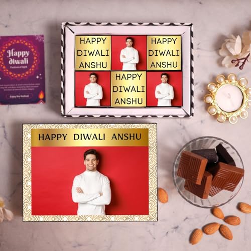 Image of Diwali Chocolate (6 Piece, Personalised Combo)