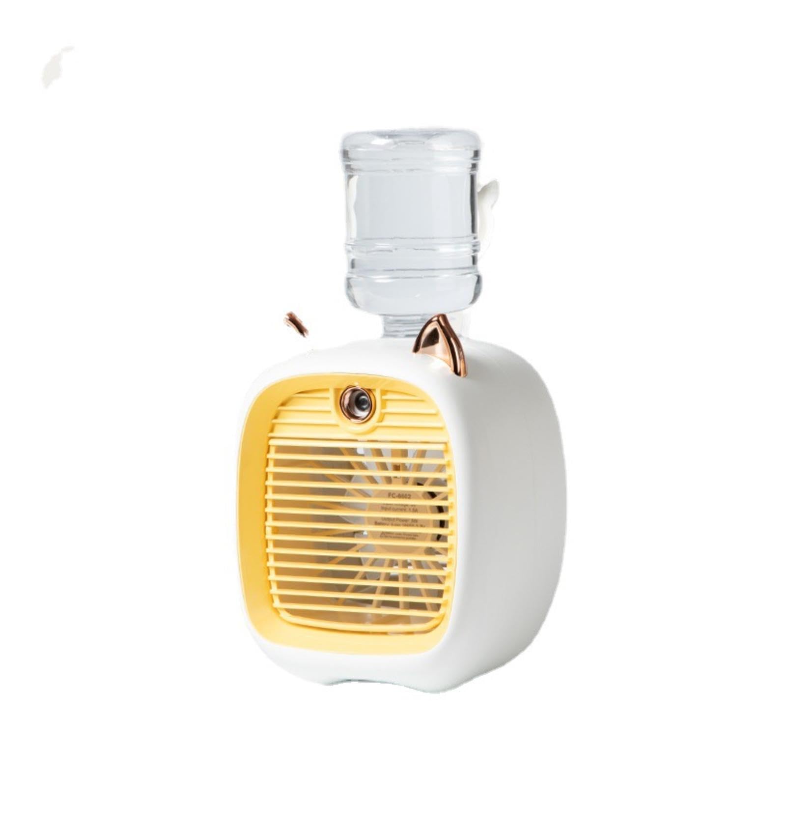 MBETA Ventilateur de refroidissement à eau Mini ventilateur USB Ventilateur de bureau Turbo LED Spray humidificateur d'air refroidisseur d'air