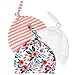 Newborn Hats for Girls 100% Organic Cotton Soft Infant Baby Beanie Hospital Caps (3-Pack)
