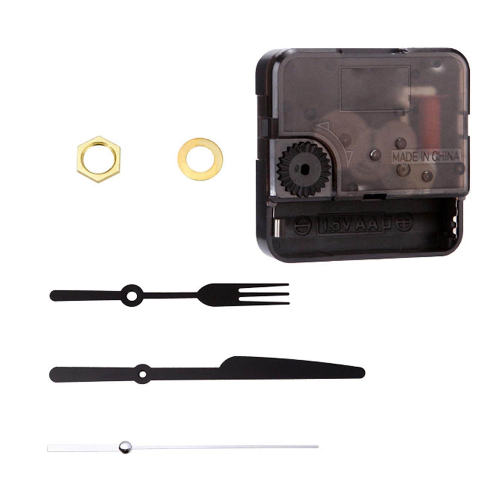 Skypoou A Clock Mechanism With Long Shaft For Handmade Clock Enthusiasts Quartzs Clock Movement Nd Music Note Fork Hands Set