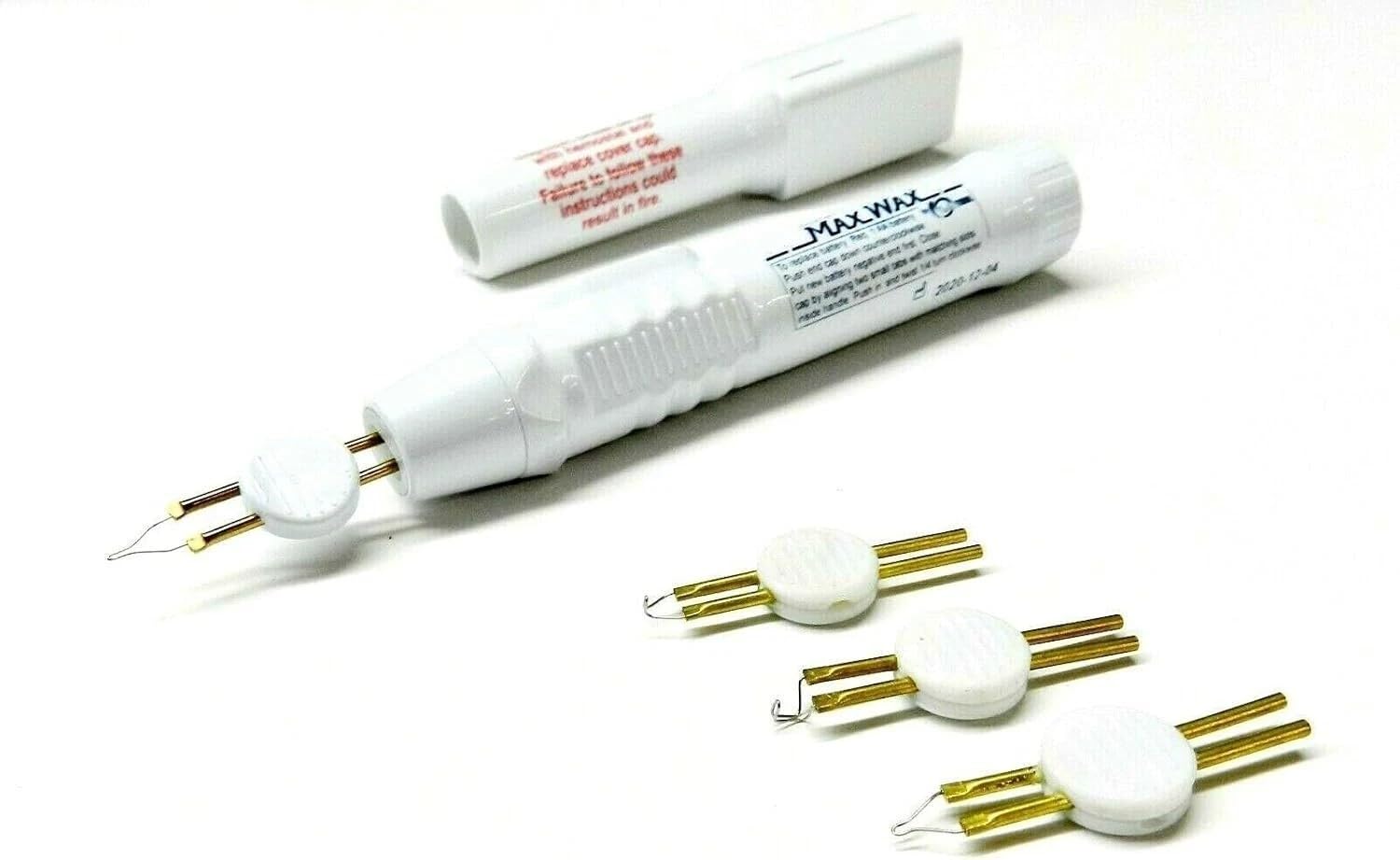 Max Wax Stylo de cire à sculpter rapide avec 3 pointes – Batterie incluse, outil de sculpture de cire électrique pour la fabrication de bijoux et la modélisation