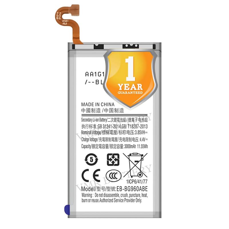 Image of Original EB-BG960ABE Battery Compatible for Samsung Galaxy S9 (SM-G9600, SM-G960F, SM-G960F /DS) - (3000mAh) - 1 Year Warranty K7