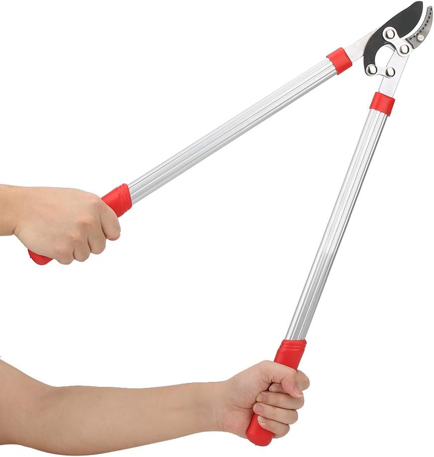 Heavy Duty Anvil Lopper Compound Action Bypass Lopper, LaborSaving Tree Trimmer Branch Cutter