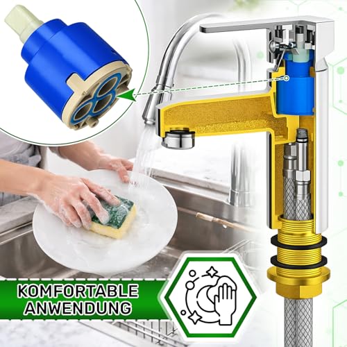 Keramik Wasserhahn Kartusche Ø 35 mm - Garantie 5 Jahre - ONIX TECH