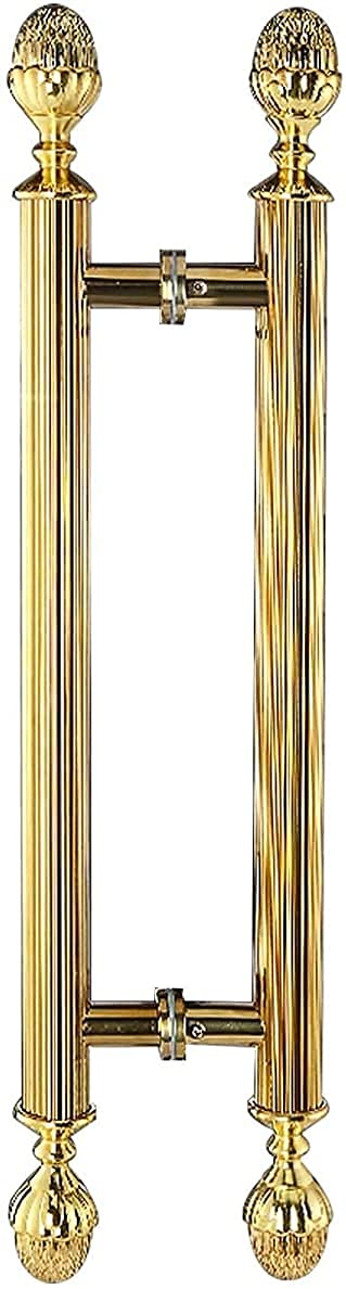 Poignées de porte en acier inoxydable double face pour porte en verre de bureau
