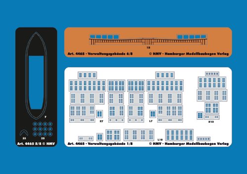 Preisvergleich Produktbild HMV 4465 Lasercut-Detailset für Verwaltungsgebäude