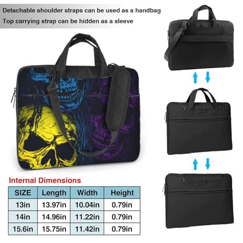 Bolso para portátil unisex con asa y correa resistente al agua miniatura 4