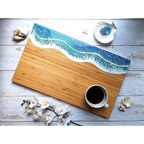 Ocean Wave Art Bamboo Cutting Board Cover