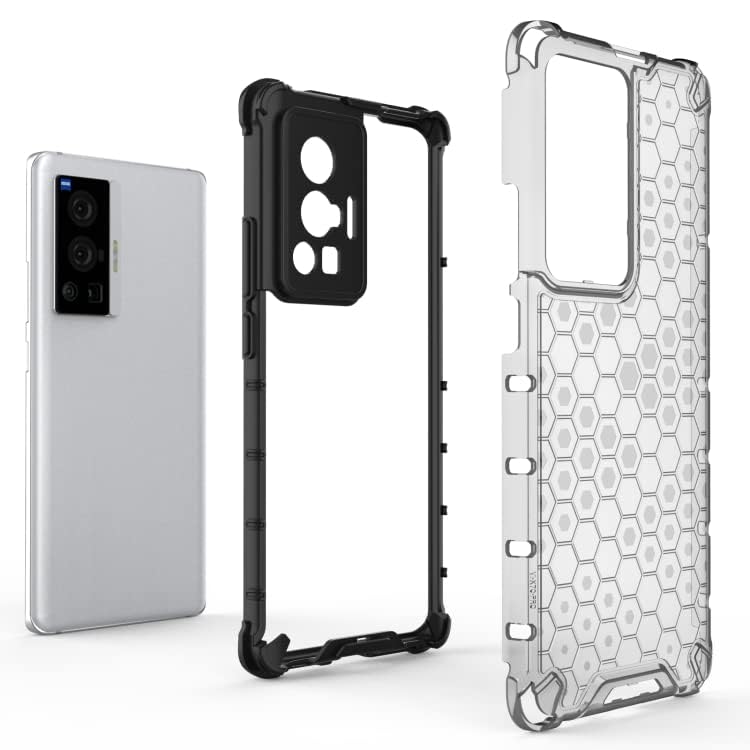 Image of Prime Retail Hard PC Back Case Cover for Vivo X70 Pro 5G Anti Slip Ultra Thin Shockproof Reinforced Corners (Transparent)