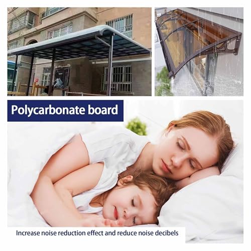 1.2mm Thick Clear Greenhouse roof Panels Polycarbonate Roofing Sheet Outdoor Replacement Shed Panel cuts Easily for Patios, Partitions, pergola(Blue,1.22x15m/4x49.21ft) - Image 4