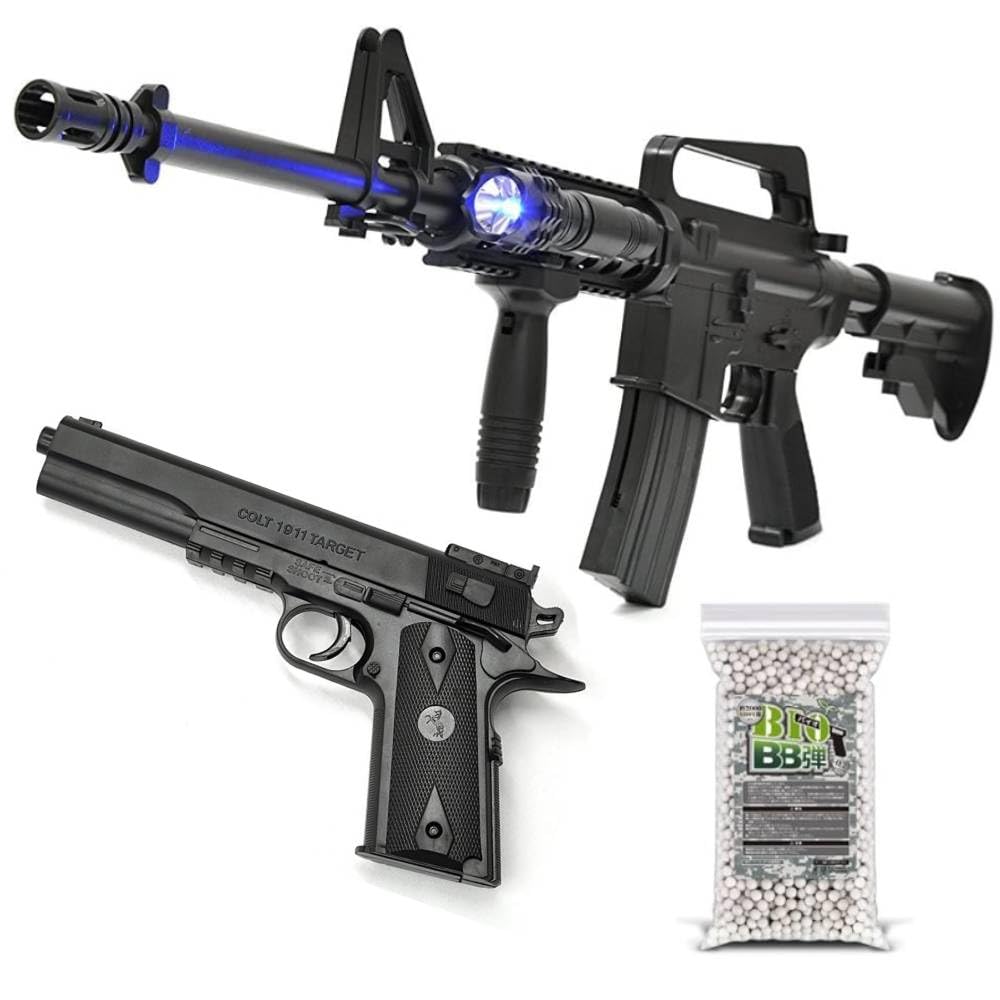 M4スタイルエアガンとハンドガンセット M4スタイルエアガンとハンドガンセット