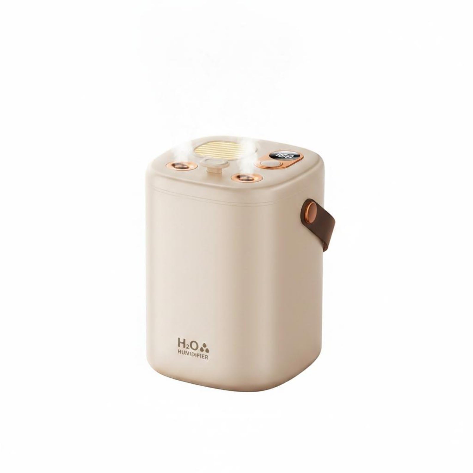 MYADDICTION Wireless Mist Humidifier Low-Noise-Cool Mist Humidifier Long Battery Life Household Appliance for Women, Babies, Bedroom, Office, Beige, Rechargeable-image-30