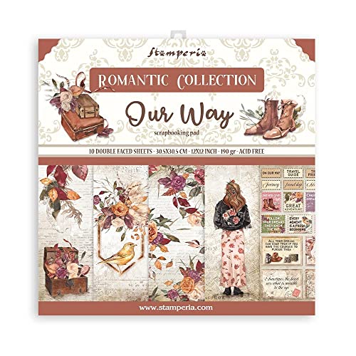 Stamperia International Stamperia-Scrapbooking Pad-Our Way, Multicolore, 12 X 12 Inches