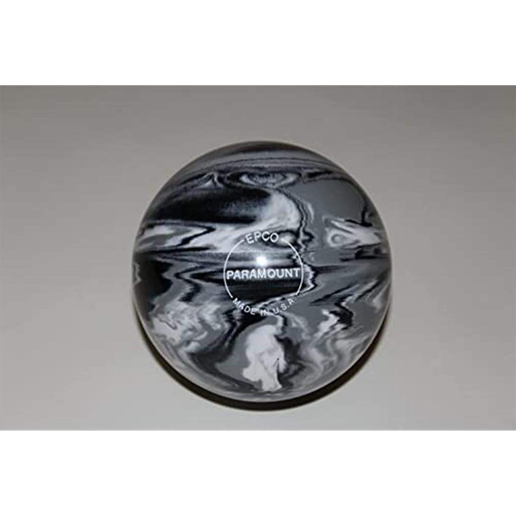Bowlerstore Products EPCO Candlepin Bowling Ball- Marbleized - Black, White & Grey (4 1/2 inch- 2lbs. 6oz.) 1 Ball