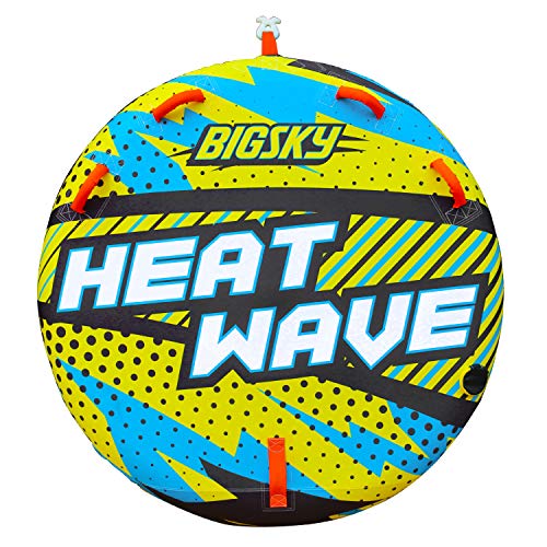 Big Sky Heat Wave Towable, Inflatable Water Tube for 2 -Roomy, Durable Boating