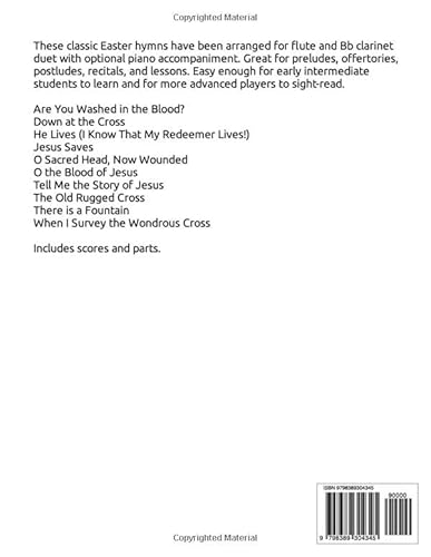 10 Easter Hymn Duets for Flute and Clarinet with Piano Accompaniment: Volume 2