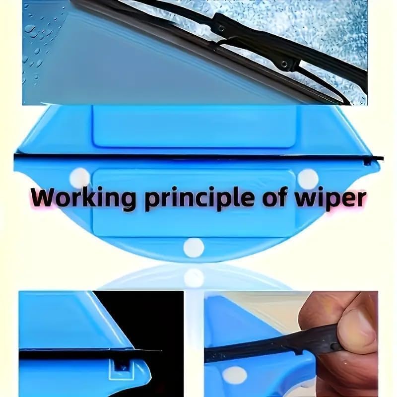 Image of Magnetic Window Glass Cleaner Double-Sided Megnetic Wiper Cleaning Pads Double-Face Window Cleaning Brush for Sliding Windows & High Rise Glass With 2 Extra Cleaning Cotton Squeegees