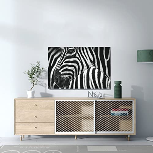 Tableau déco zèbre haute définition impression sur toile - 3