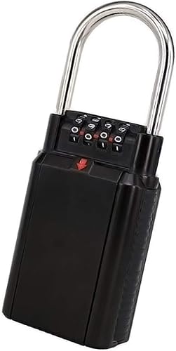 Miniatura 3 de Caja de bloqueo de llaves de combinación de 4 dígitos, cajas de seguridad resistentes a la intemperie, gran capacidad de 5 llaves de casa, candado