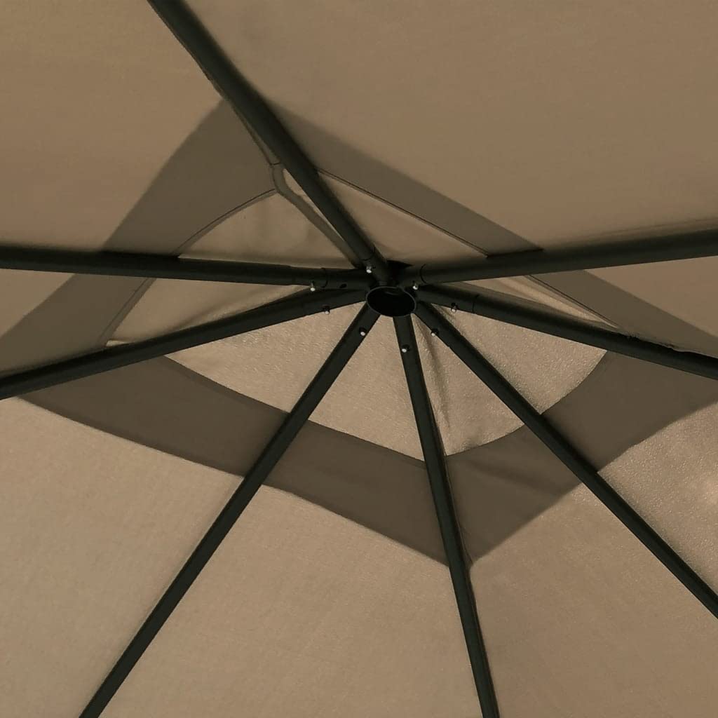 Gazebo con Montanti Rivestiti 3x3x2,6 m Talpa 160 g/m² | Riparo per barbecue, picnic, riunioni familiari, feste tra amici