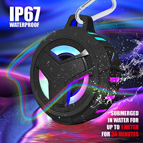 EBODA Bluetooth Shower Speaker, Waterproof Portable Bluetooth Speakers, TWS IP67 Waterproof Outdoor Speaker