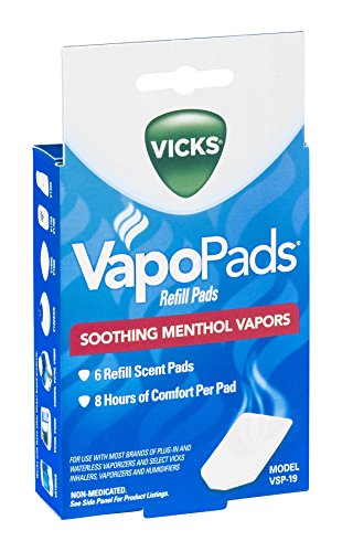 Vicks Recambios de almohadillas aromáticas (paquete de 5)