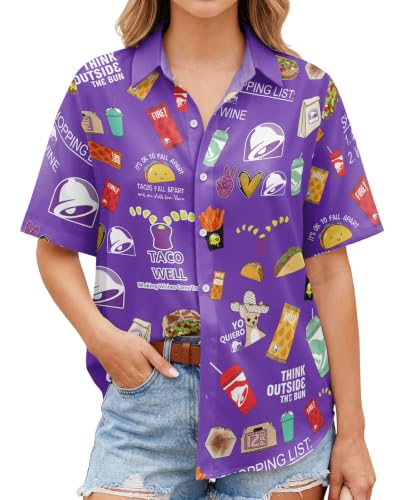 Image of 99TIMORO Fantasy Character Button Shirt Women, Novel Movie Themed Button Short Sleeve for Valentine's Day