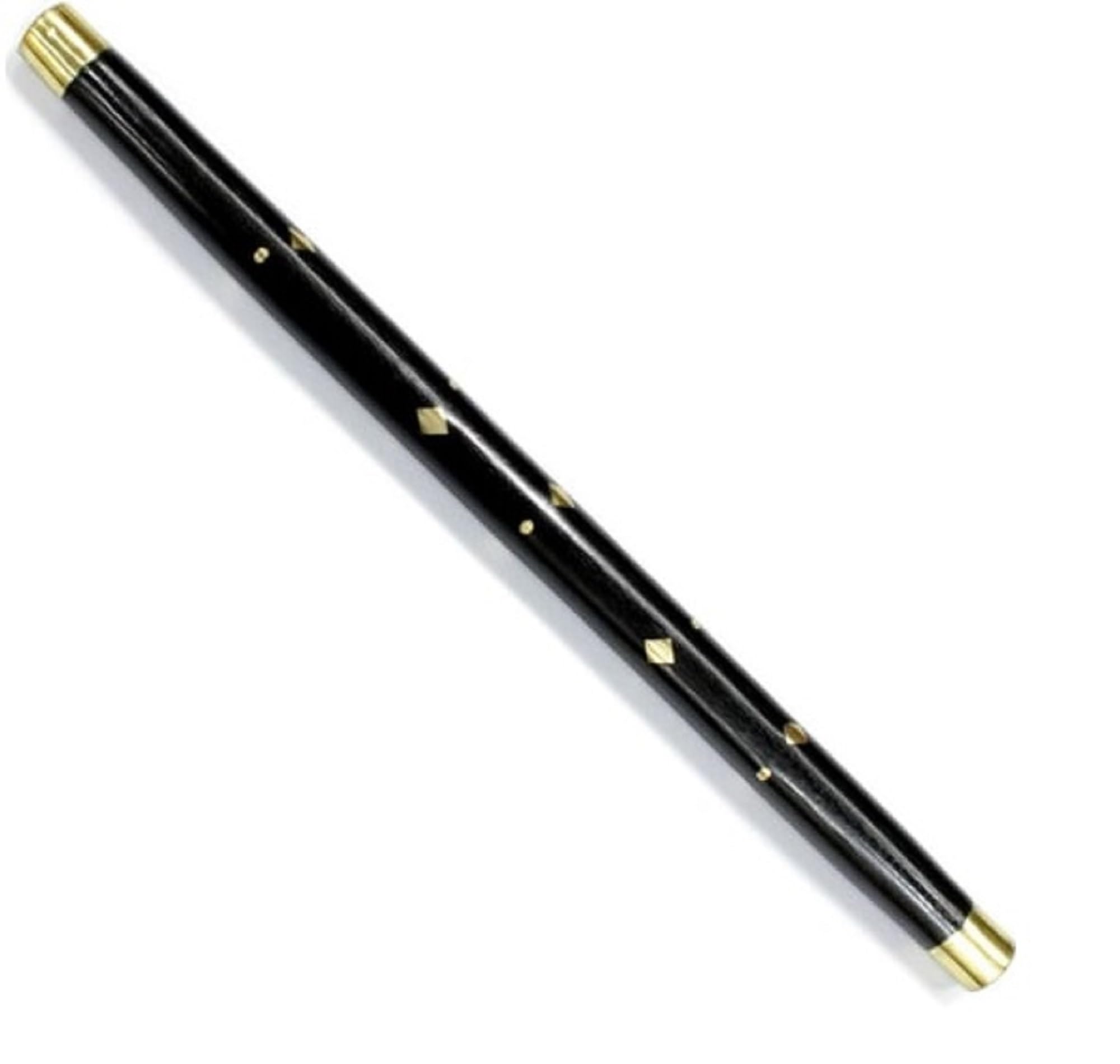 Durable Hardwood Small Wooden Morning Walk Stick/Cane - Black, Size: 23 Inches-image-10