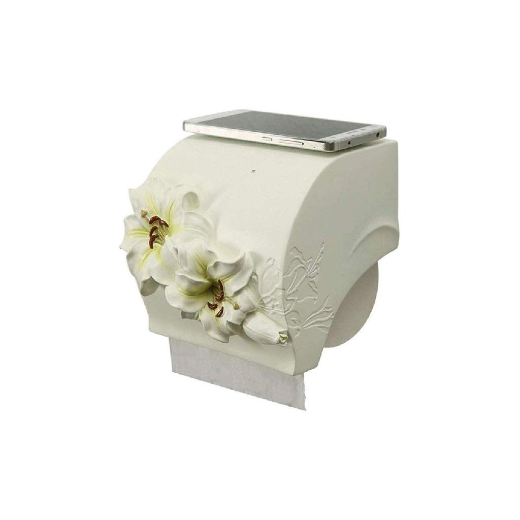 Resin Toilet Paper Holder - Toilet Roll Holder, Wall Mount Toilet Paper Holder for Bathroom ， Kitchen