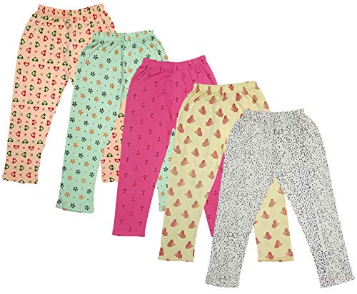 Image of indi weaves Girls Super Soft Cotton Solid Capri Pants Pack of 2