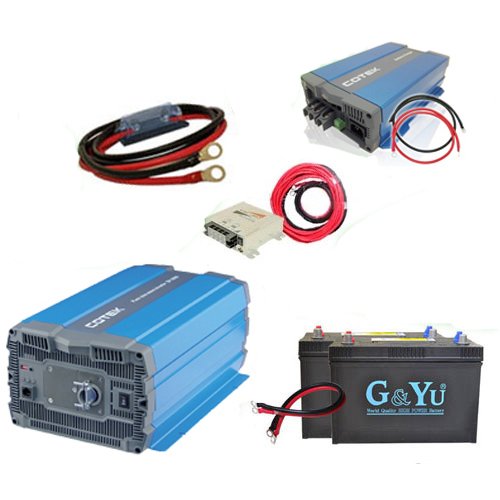 Amazon.co.jp: ワンゲイン車中泊スターターセット SP3012C2S 正弦波  