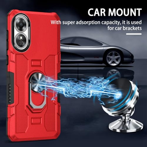 Coque Oppo A17 résistante aux chocs parfaite pour vos trajets et sorties - Rosso