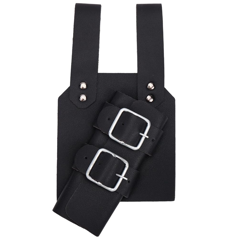 GORGECRAFT Brown Sword Holster PU Leather Medieval Retro Dagger Adjustable Protective Cover Case Shoulder Back Sheath Bu